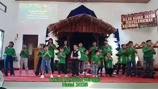 Tarian anak sekolah minggu GKSBS kelp.Hargomulyo, natal 2025
