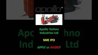 Apollo Techno IPO #APPLY or AVOID #SME IPO # LISTING GAINS