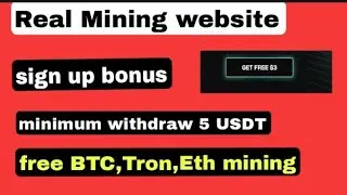 BTC mining website | Tron mining website | new mining website | Real mining website