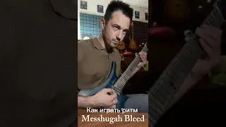Как играть ритм Messhugah bleed
