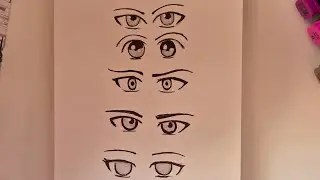 Easy way to draw anime eyes step by step for beginners 