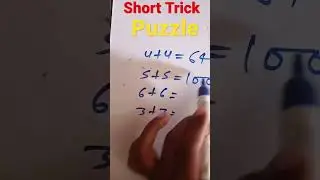 Math magic trick 🔥🔥reasoning ka short video #reasoningtricks