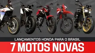 7 Lan&ccedil;amentos Honda anunciadas para o Brasil! Algumas chegando em 2025