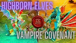 Highborn elves vs Vampire covenant 9th age 3000 points cinematic battle report in 7 min