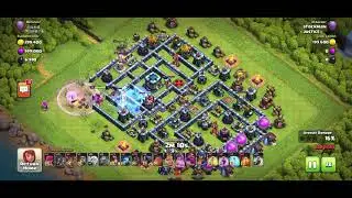 TH13 split base 3 star with the hybrid attack strategy ⭐️⭐️⭐️