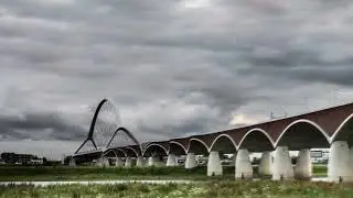 Timelapse , bridge the Oversteek in Nijmegen, moving lrtimelapse and ightroom