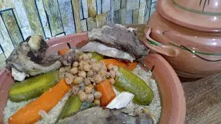 كسكسي العيد باللحم الغنمي على طريقة الشرق الجزائري بنة مثل تع لعراس🇩🇿🇩🇿🇩🇿🇩🇿