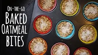 Baked Oatmeal Bites: On-the-go healthy breakfast recipe | One Hungry Mama