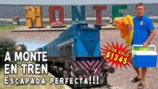 🚂🚴🏖️ESCAPADA PERFECTA POR SOLO $1345 LAGUNA DE MONTE EN TREN DESDE CONSTITUCIÓN TRENES ARGENTINOS