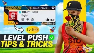 Pushing 100 level in 24 hour ✅ - CROSSBONES GAMING | 0 to 100 level challenge in free fire |Part-43