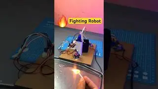 This Robot Can Detect & Kill Fire Itself! 😱🔥 #shorts #trending  #arduino