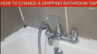 How to Change a Bathroom Mixer Tap Which is Dripping Water || Replacing a Leaking Bathroom Mixer Tap