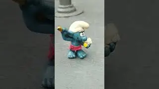 Vintage PVC Smurf Figurine 1979 Peyo Schleich Bath Sauna Shower Soap