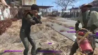 Fallout 4 - Funny WTF Moment - Curie wrecks Preston
