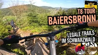 BAIERSBRONN im Schwarzwald: T8 Steile-H&auml;nge-Tour / Hirschlach- & Burgkopftrail / Mountainbike MTB
