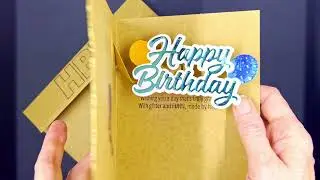 Gilded Pop-Up Birthday Card 1