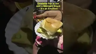 Mumbai's famous Omelette Pav - the best midnight snack ever!! #readysteadyeat #mumbaistreetfood