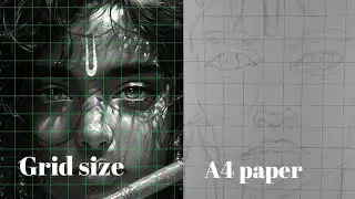 Shri Krishna Pencil Sketch  Grid Method Se Lord Krishna Drawing Step by Step