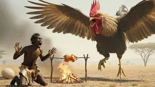 Life Million Years Ago | A Giant Prehistoric Chicken Attacks, Forcing Homo Habilis to Fight to Live