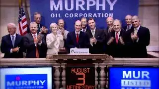 3 Aug 2011 Murphy Oil Celebrates 50 Years of Trading rings NYSE Closing Bell