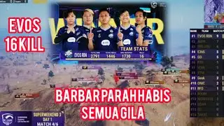 EVOS BARBAR GA NGOTAK WWCD 16 KILL MIRAMAR PMPL ID S3 D1 PUBGM