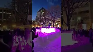 Sapporo Snow Festival epic light show #sapporo #sapporosnowfestival