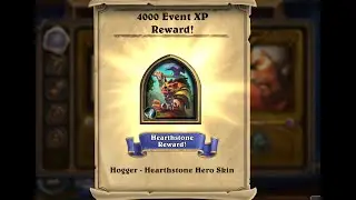 Carnagias Hogger Warrior Hero Class Gamplay with ALL emotes Hearthstone 20th Anniversary