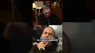 Vučić juče prvi put uživo na TikToku, a u razgovor se uključio jutjuber Bogdan Ilić, Baka Prase.