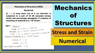 Stress and Strain Numerical Mechanics of Structure MOS