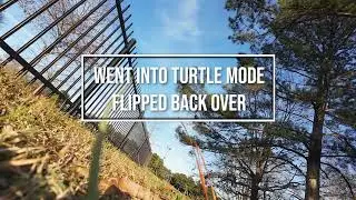 DJI Avata 2 Crashes twice and is flipped over in Turtle mode.