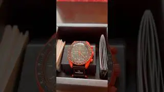 unboxing the moonswatch mission on earth lava series 🌙🌋 #moonswatch #lava #unboxing