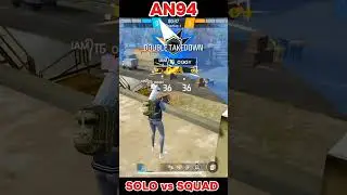 Unbelievable 1v3 Victory: AN94 Solo vs Squad #shorts #AN94 #freefire