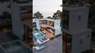 Casa container #casacontainer #casablanca #interiordesign #containerhome #luxury#lujo #piscina #home