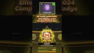 BR Legendary Rank unlocked + Elite Mission 2024 Badge 🔥 #codmseason1 #foryou #gaming #redemption #ca