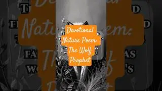 This Devotional Poem Symbolizes False Prophets As Wolves