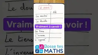 Des notions de maths &agrave; savoir absolument ! #shorts #maths