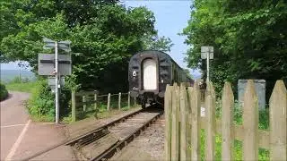 ODNEY MANOR AT THE BEACH ROAD CROSSING INTO DUNSTER STATION WSR 11 MAY 2024
