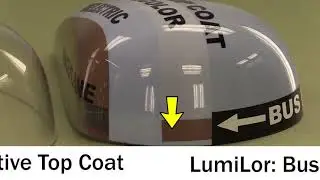 Cutaway View Inside LumiLor&rsquo;s light Emitting Coating
