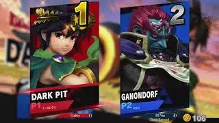 Spotdodge 2 Side stream - Crabby (Dark Pit) vs TB Van (Ganondorf + Game and Watch)- (L)Round 5