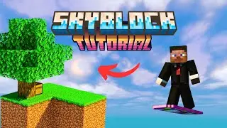 &iexcl;&iexcl;C&oacute;mo CREAR y JUGAR mapa de SKYBLOCK GRATIS!! en MINECRAFT BEDROCK