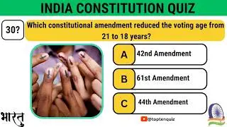 Indian Constitution  Quiz || 30 Important Questions on Constitution of India  #constitution