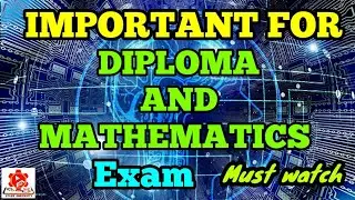 Important for diploma and mathematics exams, math formula//must watch, help for all maths exams