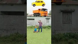 May 2, 2023 Dumper, Police car, Alto, Bus Vs My own Bike Catching funny vfx magic video