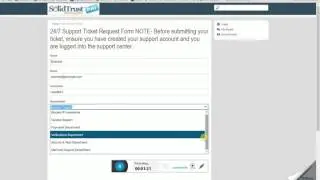 How to: Create a support ticket in Solid Trust Pay