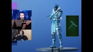 STREAMERS REACT TO *NEW* SNOWFOOT SKIN AND INVERTED BLADE HARVESTING TOOL (Fortnite Funny moments)