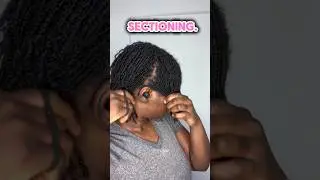 Sectioning = a cleaner and easier retie. #microlocs #retieday #naturalhair #rjolox