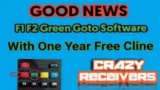 Green Goto Updated software with one Year free Cline 2018|Crazy Receivers