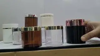 || Zenvista Elegance: Premium Jars with Beautiful Airtight Cap 🌻 #CosmeticContainers
