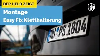 3D Kennzeichen I Montage Kletthalterung I Mercedes-Benz V-Klasse