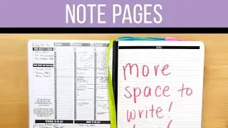 Planner Hack: Extra Note Pages